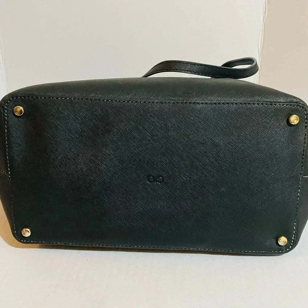 Kate spade black saffiano leather tote handbag